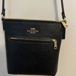 COACH Mini Rowan file crossbody black